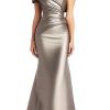 Evening Formal Dress Pleated Off-shoulder Elegant Maxi Dress Mother Of The Bride Dress